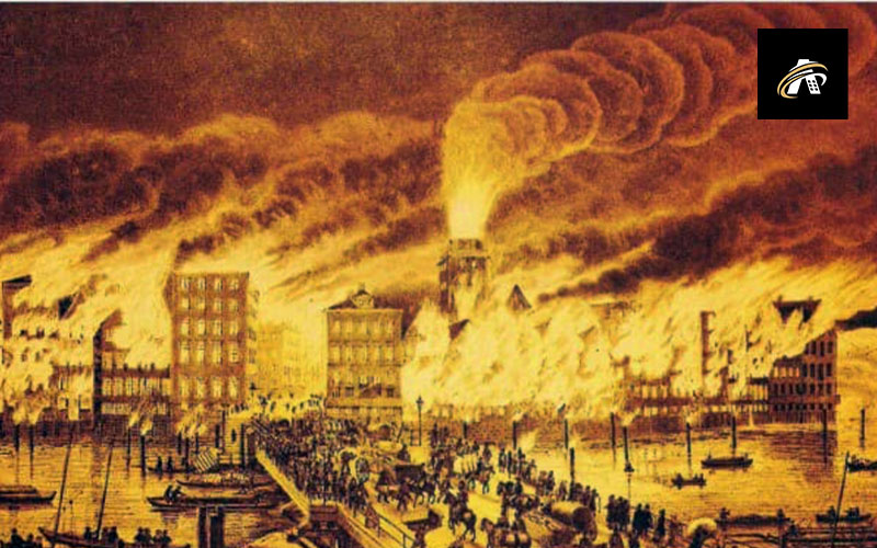 The great fire of Amsterdam in 1421
